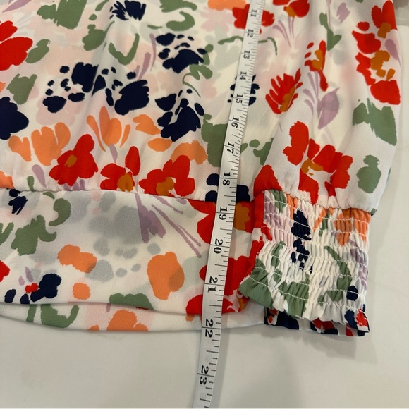 Ann Taylor factory bright floral blouse - Picture 6 of 7